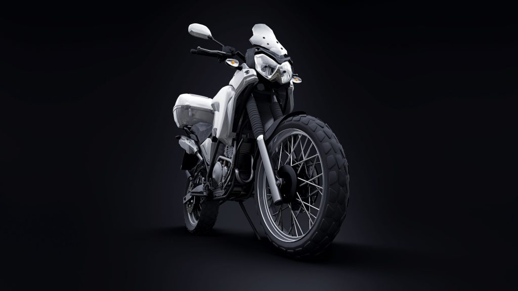 lightweight touristic without gears motorcycle